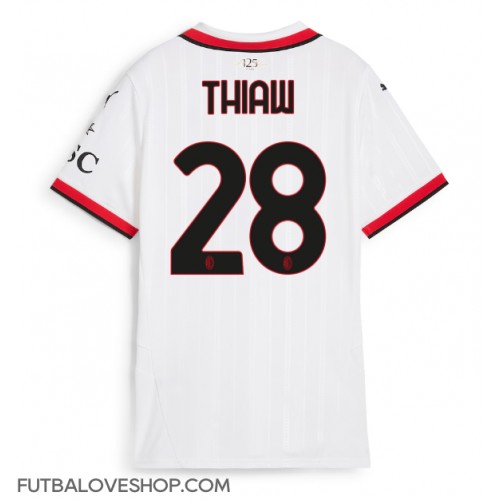 Dres AC Milan Malick Thiaw #28 Preč pre Ženy 2024-25 Krátky Rukáv